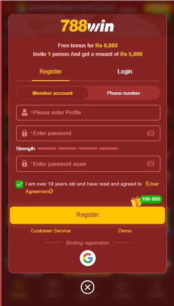 788 WIN Game Login & Download Start Earning Real Money Today